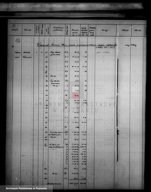 Obraz 16 z jednostki "Rozliczenie podatku gruntowego i budynkowego dla majątku Falmierowo powiatu wyrzyskiego"