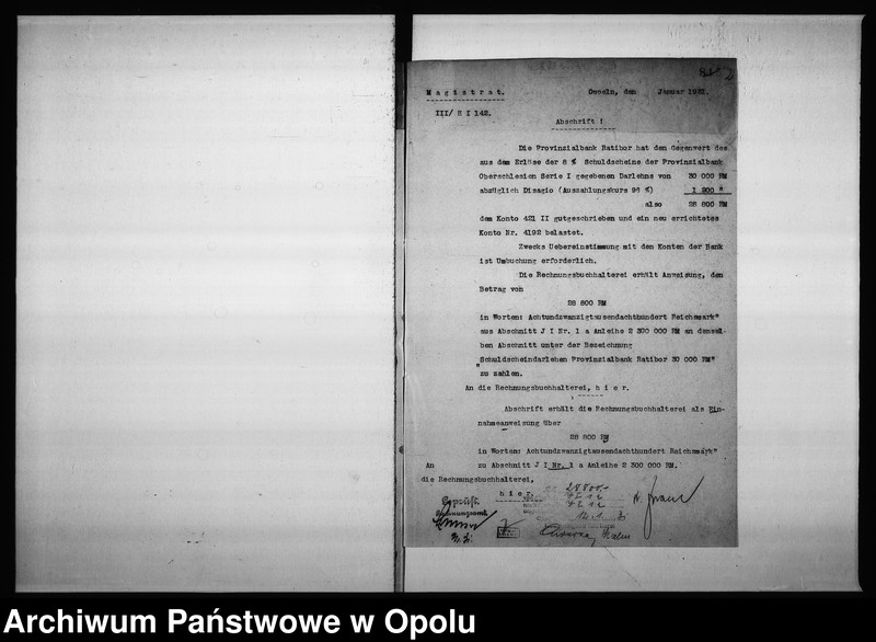Obraz 6 z jednostki "Abschnitt J I. Kapitalien u[nd] Schuldenverwaltung Rechnungsjahr 1930"