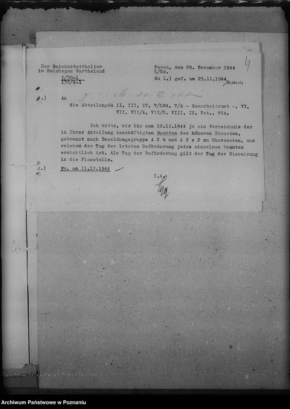 Obraz 8 z jednostki "Dienstaltersliste der Beamten des höheren Dienstes"