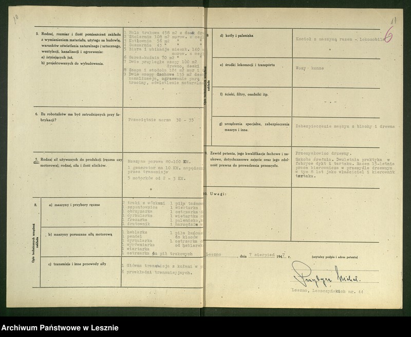 Obraz 9 z jednostki "[Tartak - Michał Przybysz - rejestracja]"