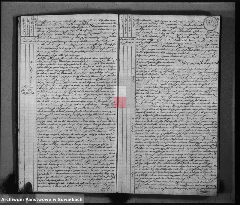 image.from.unit.number "Akta stanu cywilnego zaślubionych w gminie sejneńskiej od 1-go stycznia 1812 roku."