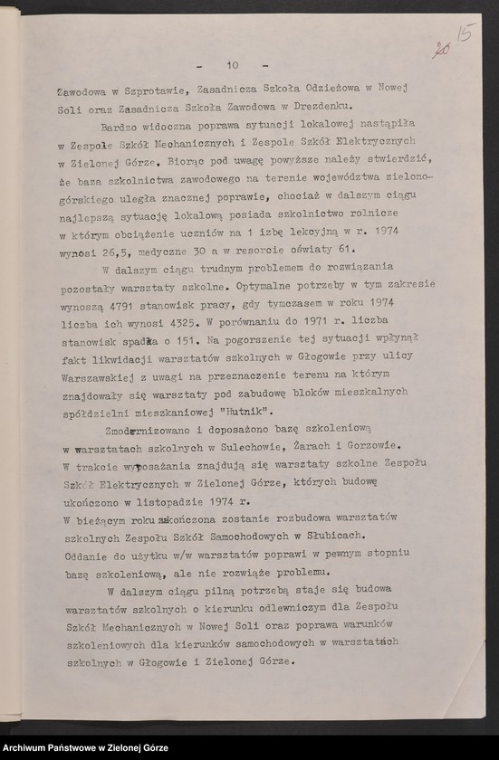 image.from.unit.number "Protokóły z posiedzeń Komisji Wychowania, Oświaty i Kultury Wojewódzkiej Rady Narodowej w Zielonej Górze; Nr 7 - 13"