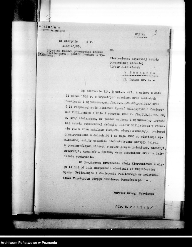 Obraz 13 z jednostki "Prywatna Szkoła Powszechna Elżbietanek Poznań"