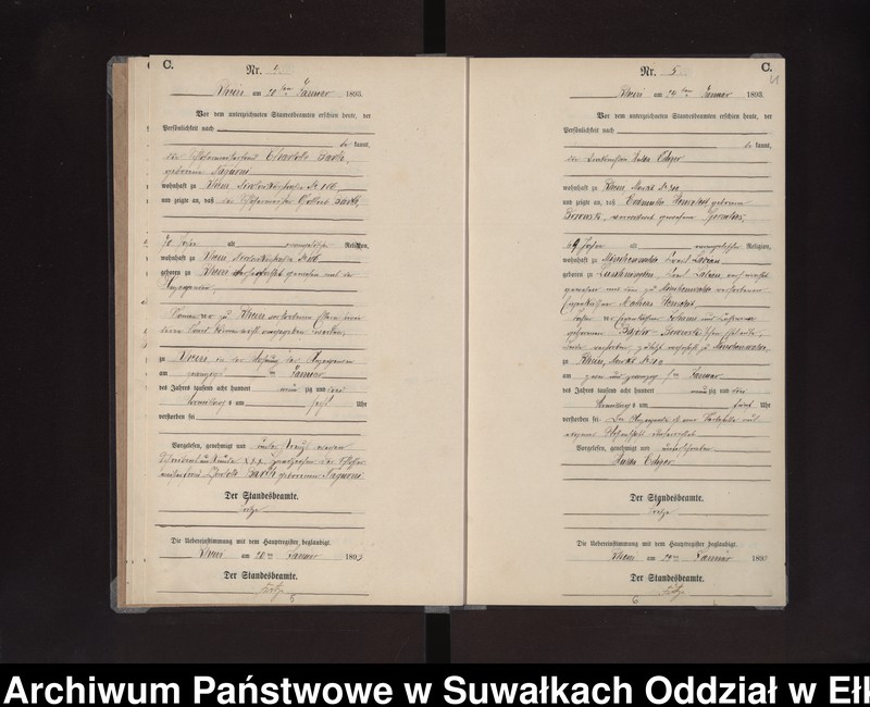 image.from.unit.number "Sterbe-Neben-Register des Preussischen Standes-Amtes Rhein Kreis Loetzen"