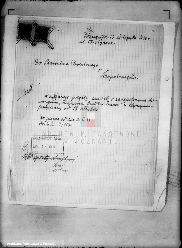 Obraz 7 z jednostki "/Stowarzyszenie Niemieckich Kobiet w Zbąszyniu/"