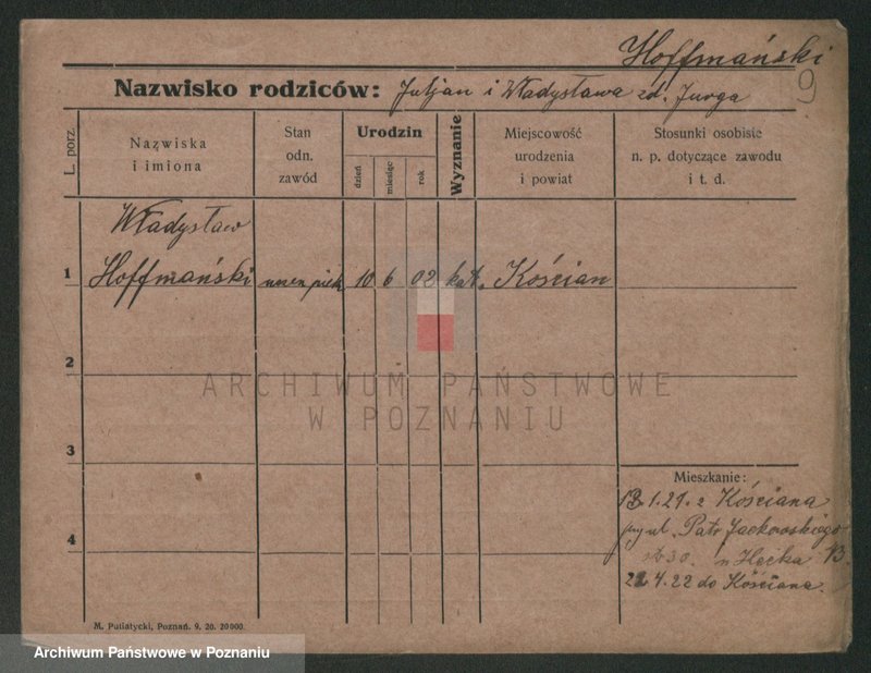 Obraz 9 z jednostki "Hofmański - Holc (-z, tz)"