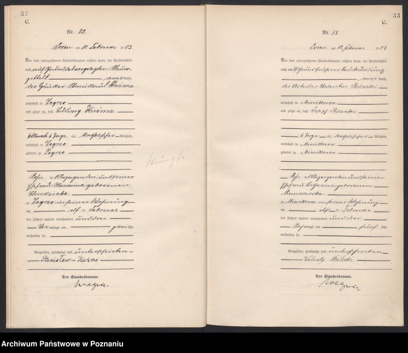 Obraz 19 z jednostki "Księga zgonów tom I"