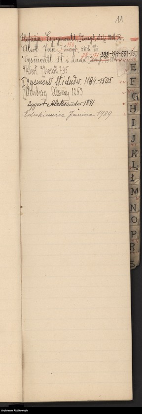 Obraz 14 z jednostki "Wykaz abecadłowy osób, które zgłosiły się o pomoc pieniężną."