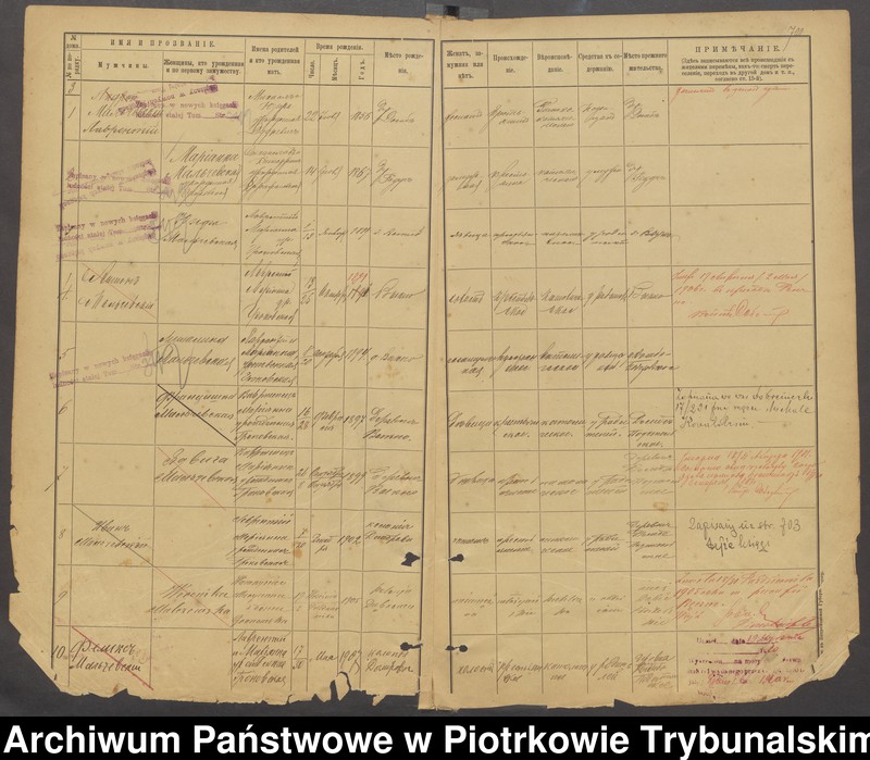 Obraz 16 z jednostki "[Księga ludności stałej gminy Ręczno wsi: Dąbie Podstolskie]"