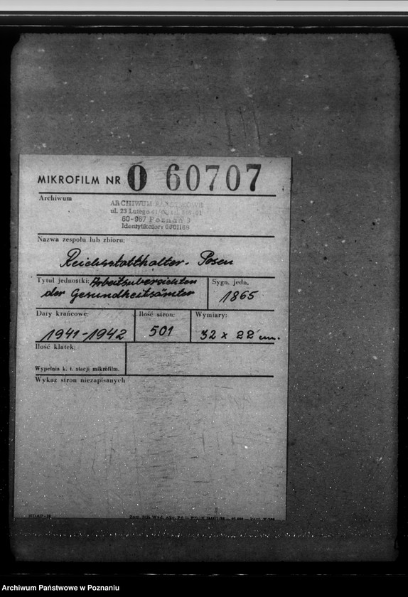 Obraz 2 z jednostki "Arbeitsübersichten der Gesundheitsämter"