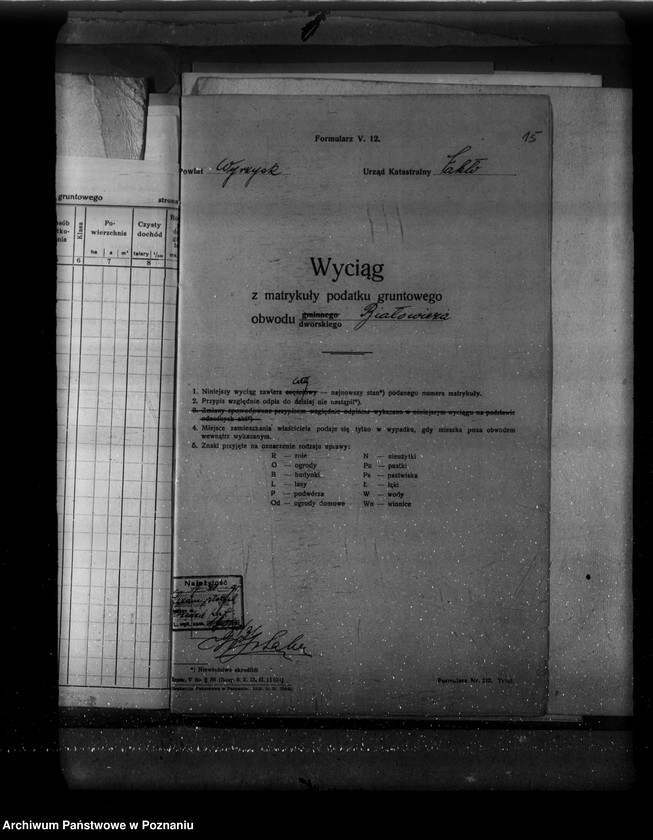 Obraz 19 z jednostki "Zestawienie parcel katastralnych i powierzchni nowego pomiaru"