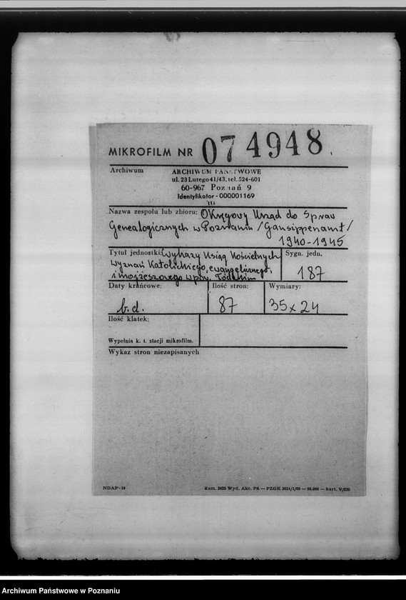 image.from.unit.number "[Wykaz ksiąg kościelnych wyznań: katolickiego, ewangelickiego i mojżeszowego w powiecie łódzkim]"