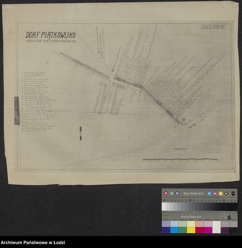 Obraz 1 z jednostki "Dorf Piątkowisko Kreis Lask Gemeinde Gorka Pabianicka. XXXV-Gor-14"