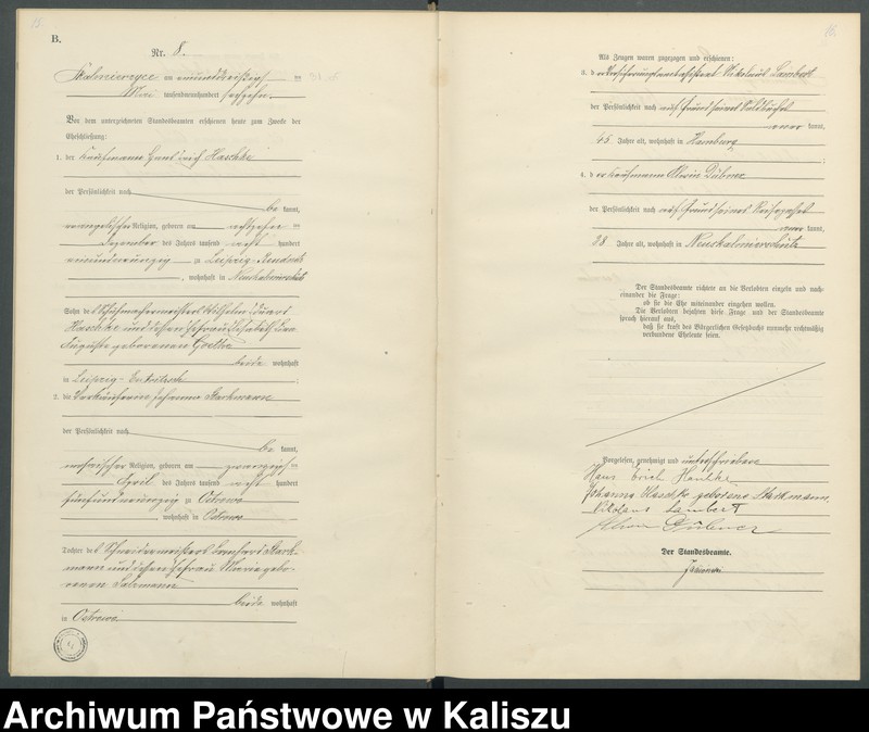 Obraz 12 z jednostki "[Księga małżeństw]"