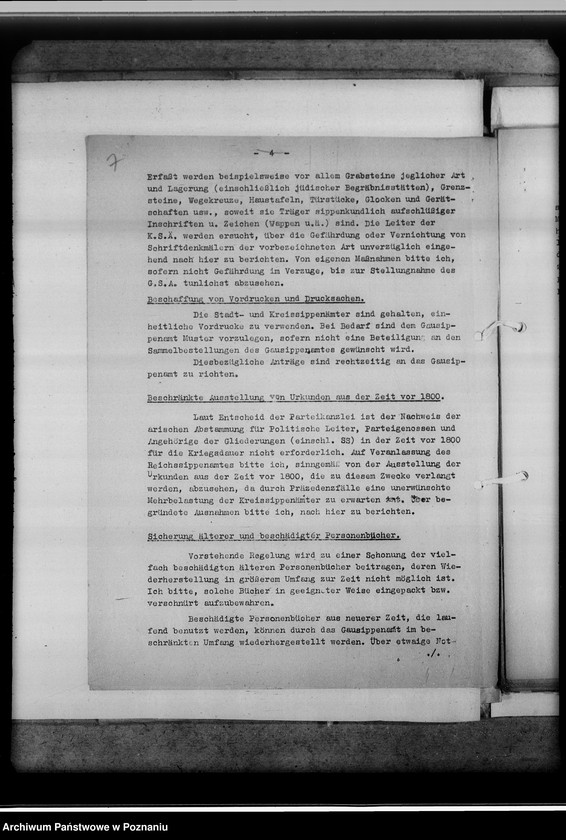 Obraz 11 z jednostki "Mittelungsblätter an die Kreissippenämter für das Geschäftsjahr 1943/44"