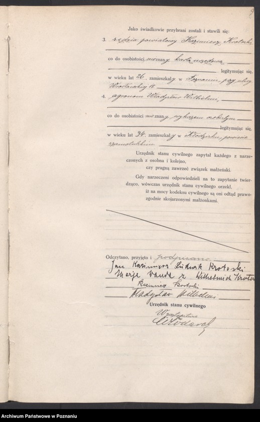 Obraz 10 z jednostki "Księga miejscowa małżeństw tom I [Rejestr główny małżeństw]"