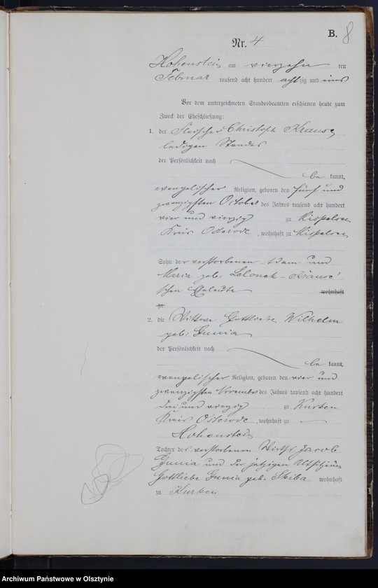 image.from.unit.number "Heiraths-Neben-Register Nr 1 - 22"