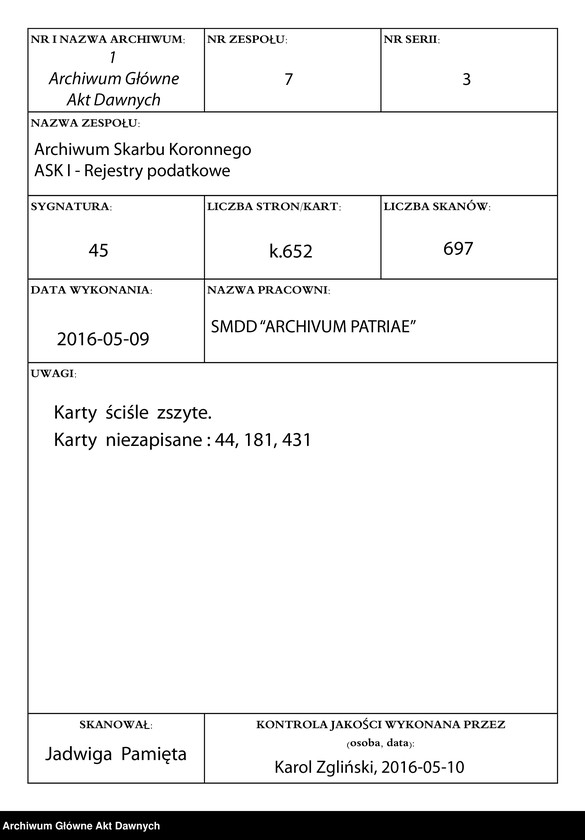 image.from.unit.number "Rejestry poborowe, rachunki i inwentarze królewszczyzn w woj. podolskim."