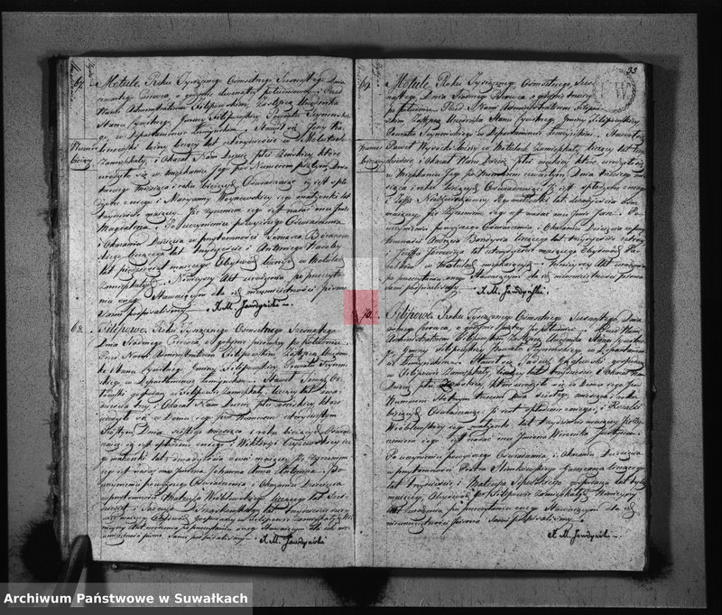 Obraz 20 z jednostki "Akta Urodzonych Gminy Filipowskiey od 1-go Stycznia 1816 R-u"