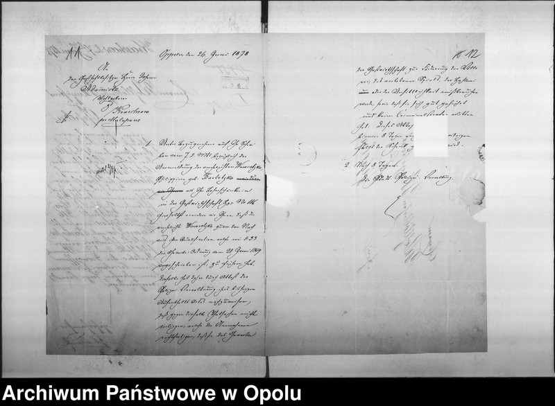 Obraz 13 z jednostki "Acta des Magistrats zu Oppeln betreffend Gastwirtschaft im Adametz