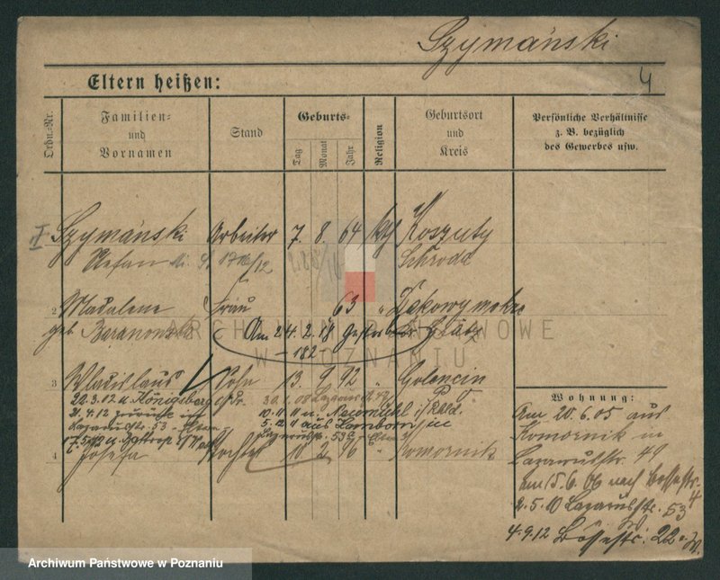 Obraz 11 z jednostki "Szymański (żonaci od Stefan do wdowy)"