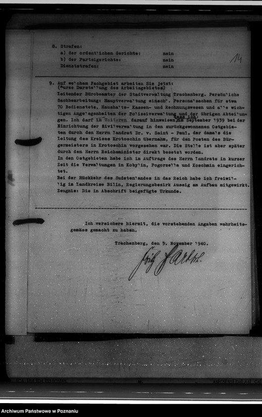 Obraz 18 z jednostki "Bewerbungen um Anstellung"