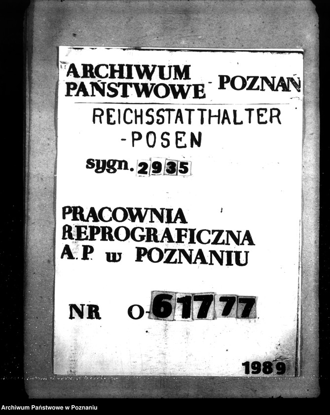 Obraz 1 z jednostki "Neubau. Schutzpolizeikaserne Posen"