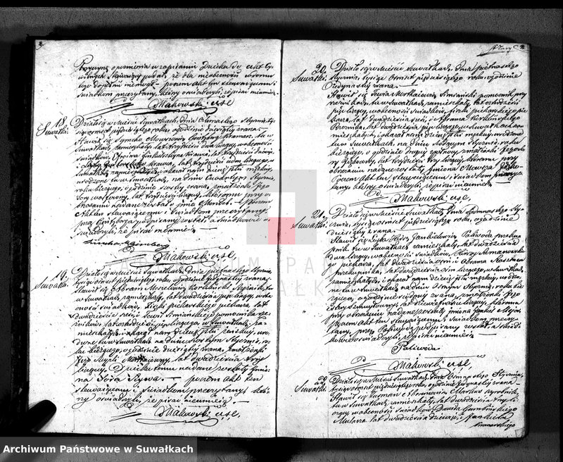 image.from.unit.number "Duplikat. Akta Urzędnika Stanu Cwilnego Wyznania Moyżeszowego Okręgu Suwalskiego z roku 1850"