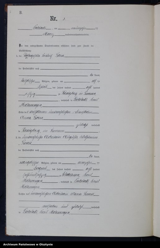 image.from.unit.number "Heirats-Neben-Register Nr 1 - 20"