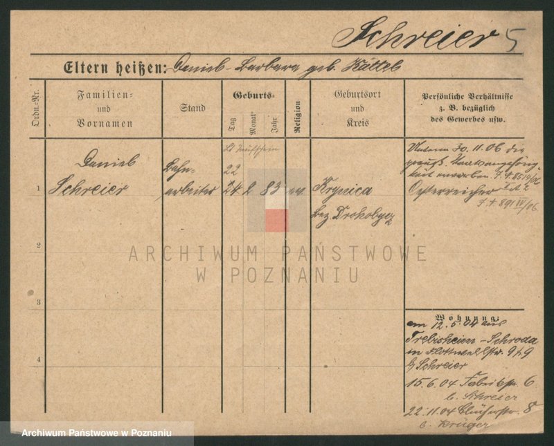 Obraz 13 z jednostki "Szrajer (Schrei...) - Szreder (Schrö..) (żonaci i wdowy)"