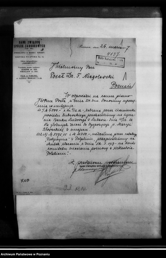 image.from.unit.number "Korespondencja - listy jeńców wojennych o pomoc materialną i prawną z różnych obozów jenieckich."