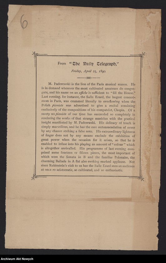image.from.unit.number "Koncerty Londyńskie. Anglia-Ameryka (Programy i wycinki prasowe dotyczące koncertów w Anglii i wyjazdu do St. Zjednoczonych)"