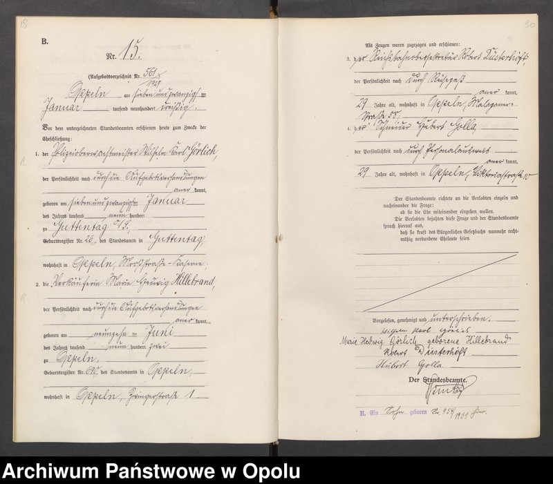 Obraz 18 z jednostki "[Rejestr Małżeństw] 1930 tom I Nr 1-194"
