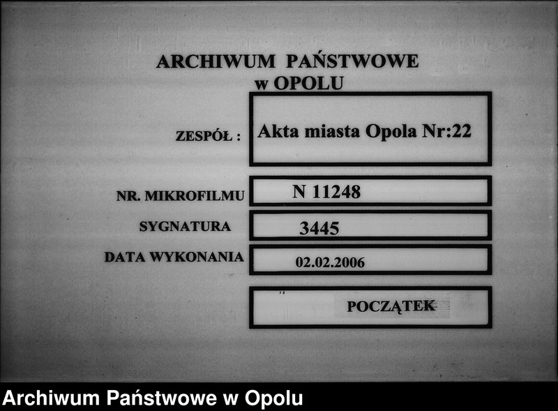 Obraz 1 z jednostki "Acta des Magistrats zu Oppeln betreffend Kleinbahnproject Oppeln-Sakrau-Carlsmarkt Vol. I"
