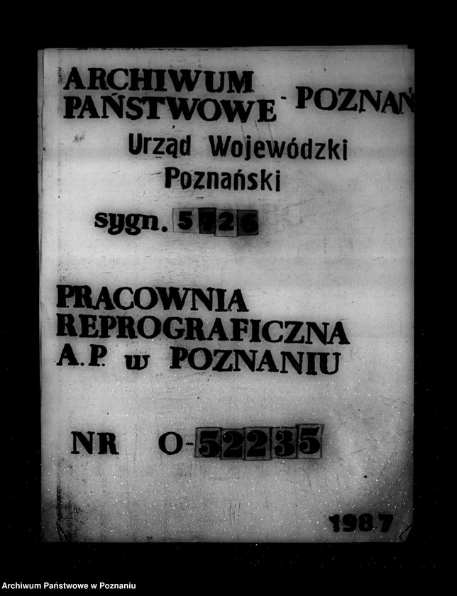 Obraz 1 z jednostki "/spisy akt przejętych przez Wydział Kasowy/"