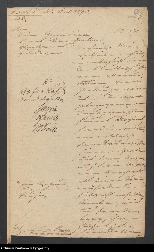 image.from.unit.number "Acta Camere von den Grundstücken des Bernhardiner Kloster zu Bromberg"