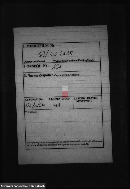 Obraz 2 z jednostki "Kniga s dokumentami Filipovskago Rimsko Katoličeskago Prichoda v 1873 godu"