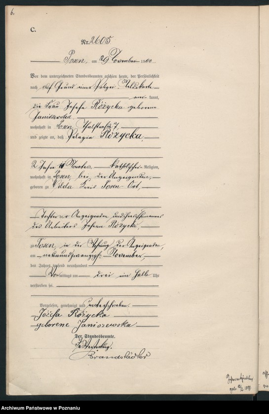 Obraz 9 z jednostki "Księga miejscowa zgonów"