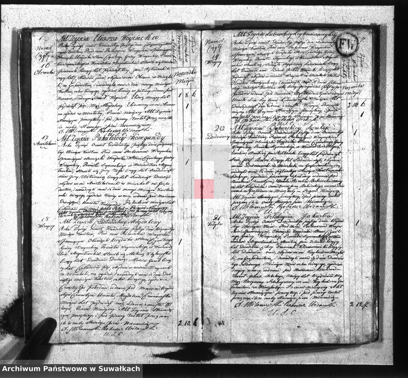 image.from.unit.number "Akta zejścia gminy wiżańskiey obwodu seyneńskiego, w województwie augustowskim od dnia 1-go stycznia do 31 grudnia 1825 roku"