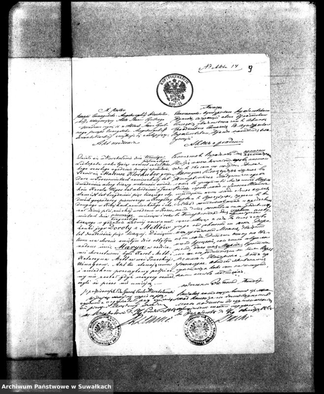 image.from.unit.number "Dokumenty k aktam o brakosočetavšichsja Evangeličesko-Augsburskogo Vižajnskogo Prichoda za 1868 god"
