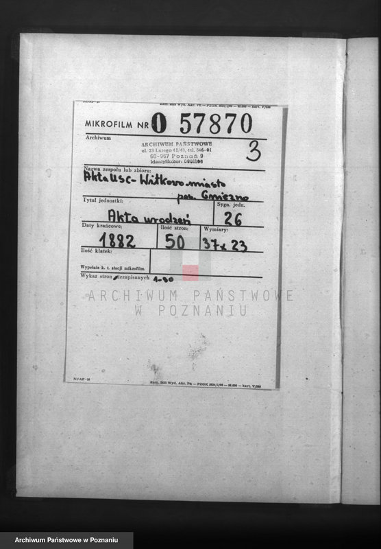 Obraz 2 z jednostki "Księga urodzeń"
