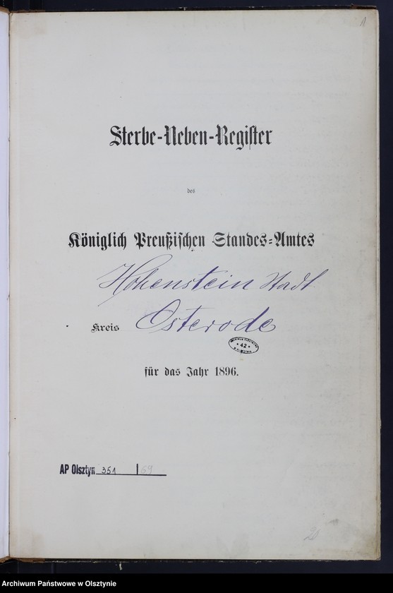 image.from.unit.number "Sterbe-Neben-Register Nr 1 - 72"