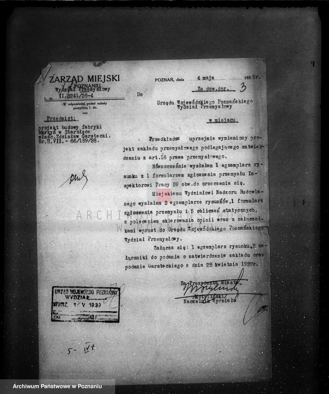 image.from.unit.number "/Projekt budowy fabryki skrzyń w Starołęce własność Z. Garstecki/"