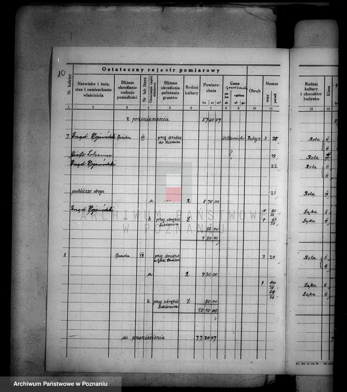 Obraz 16 z jednostki "Ostateczny rejestr pomiarowy majątku Łobżenice powiatu wyrzyskiego"