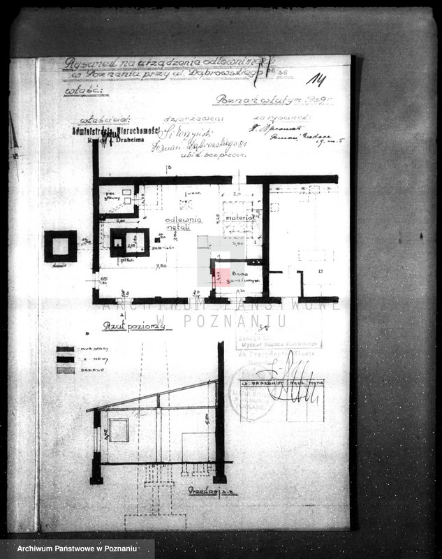 Obraz 17 z jednostki "/Projekt urządzenia odlewni metali przy ul. Dąbrowskiego 81/"