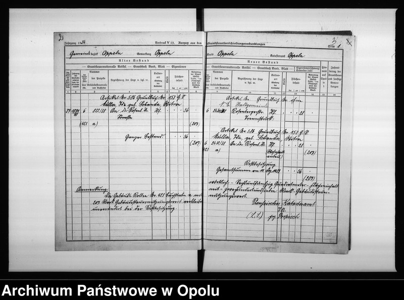 Obraz 7 z jednostki "Magistrat Oppeln. Betrifft: Ritterstrasse Müller Blatt 153 G.V. und 54 Goslawitz"