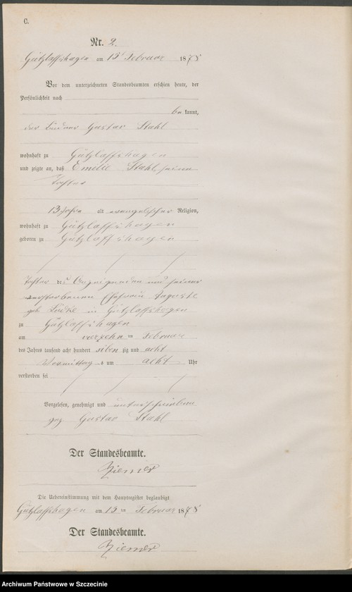 Obraz 5 z jednostki "Sterbe-Register (Neben-Register)"