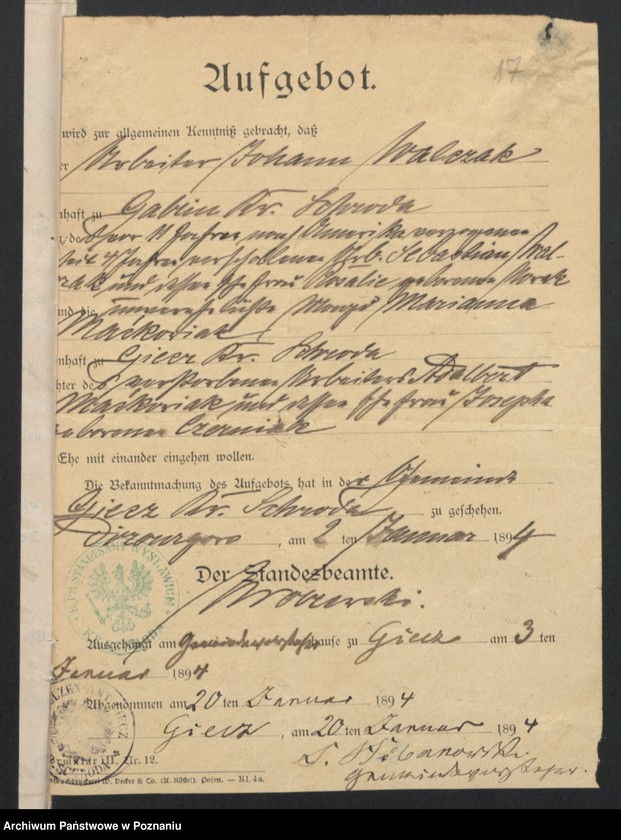 image.from.unit.number "Acta betreffend die Aufgebots-Verhandlungen enthaltend die Schriftstüke nur §§ 28 bis 35,38,43,45,bis 50 und andere."