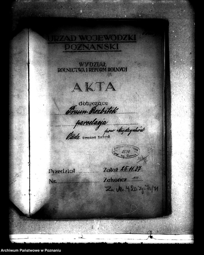 Obraz 4 z jednostki "/Majątek Prusim-Rozbitek powiatu międzychodzkiego parcelacja"