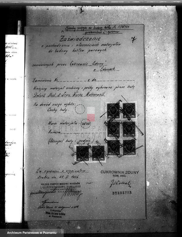 Obraz 12 z jednostki "Cukrownia Zduny pow. krotoszyński woj. nr porz. kotła 5924"